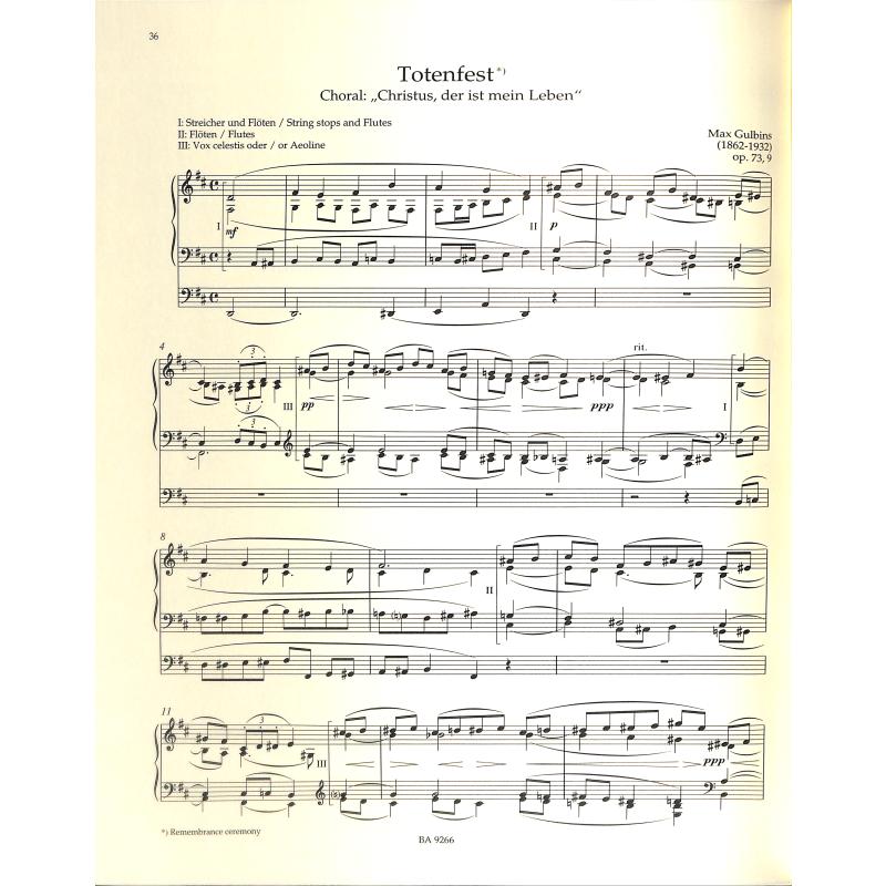 Orgelmusik zum Ende des Kirchenjahres