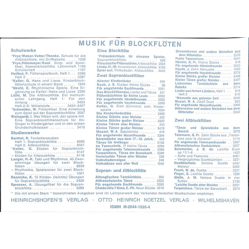 Advents + Weihnachtslieder | Schemelli Gesangsbuch