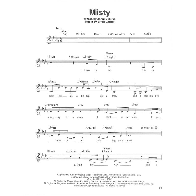 Jazz vocal standards