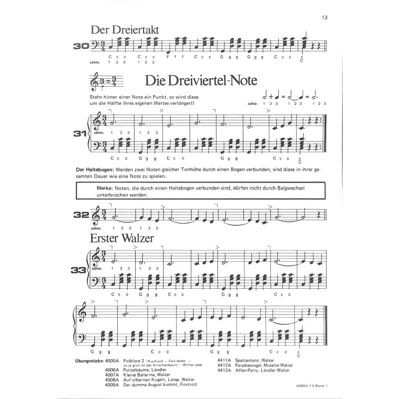 Akkordeonschule 1 - Knopfgriff