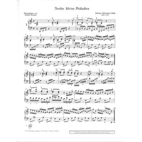 6 kleine Präludien (BWV 933 - 938)