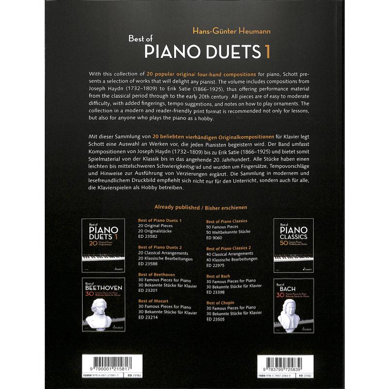 Best of piano duets 1