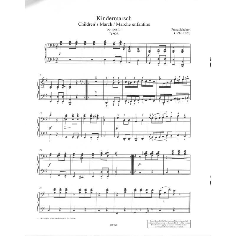 Kindermarsch op posth D 928
