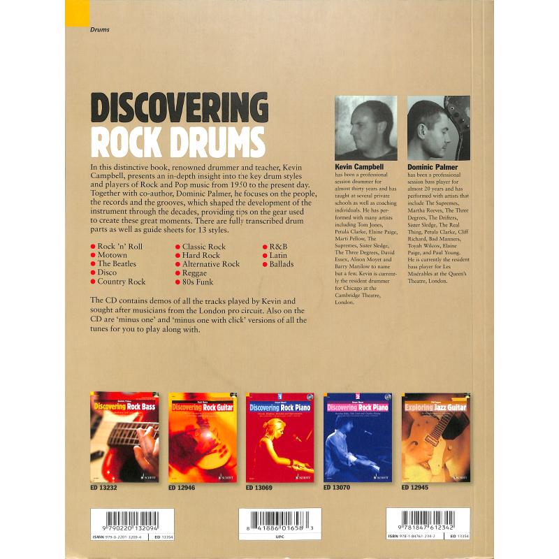 Discovering Rock drums