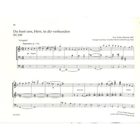 Kleine Choralvorspiele + Begleitsätze zu den Liedern des EG
