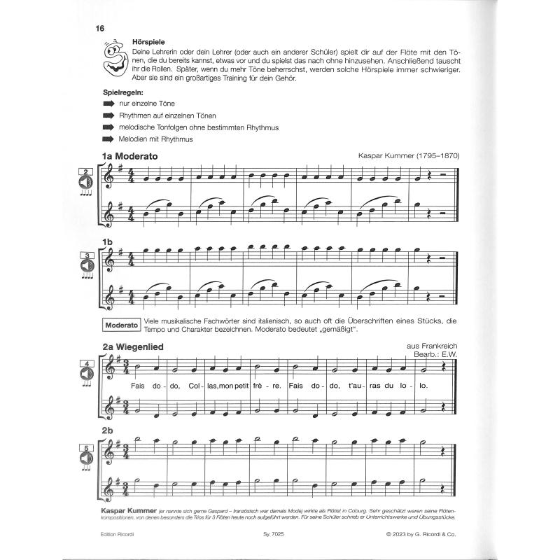 Flöte spielen A