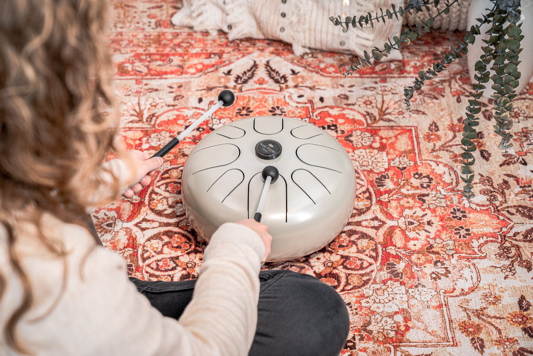 Steel Tongue Drum - Pearl Grey