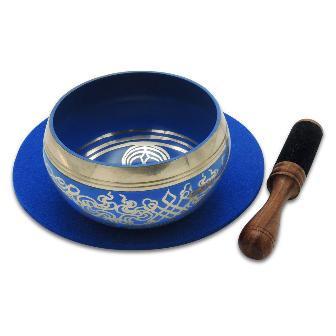 Klangschale Doppeldorje blau