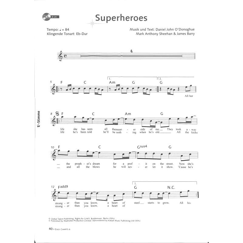 Easy charts play along 6