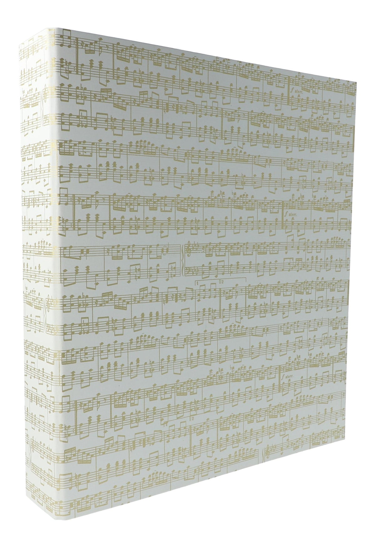 Ringordner Notenzeilen gold