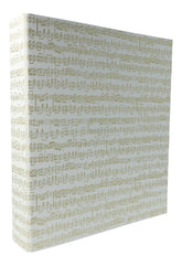 Ringordner Notenzeilen gold