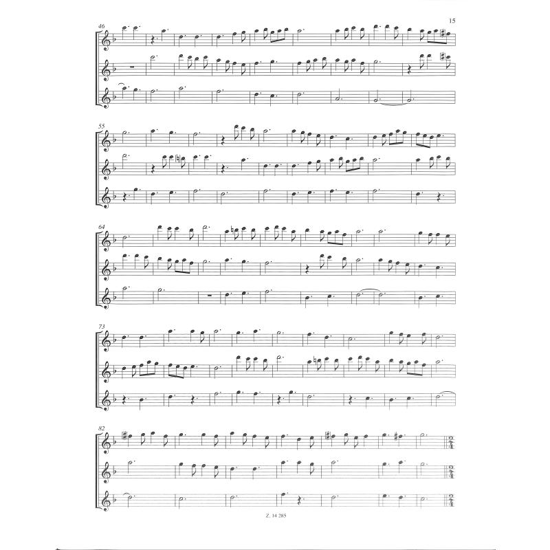 Kammermusik für 3 Blockflöten aus dem 14-18 Jahrhundert