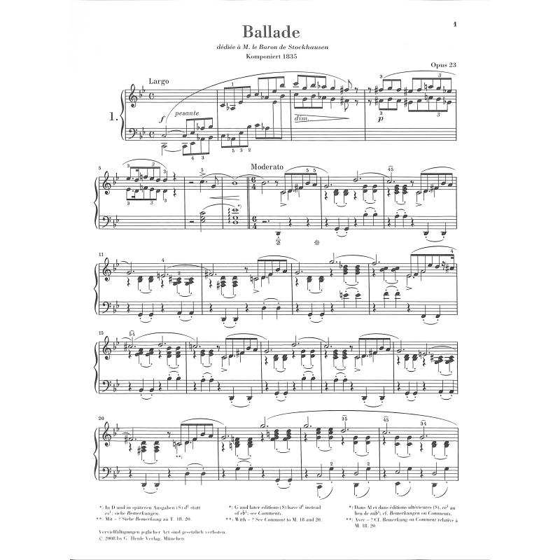 Ballade g-moll op 23