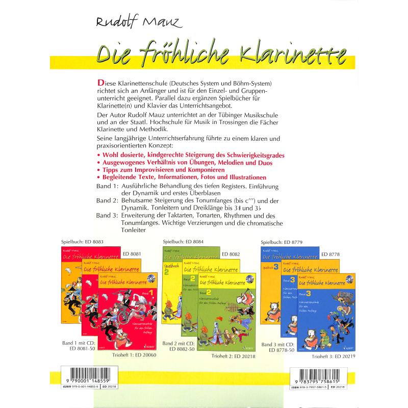 Die fröhliche Klarinette 2 - Trioheft 2