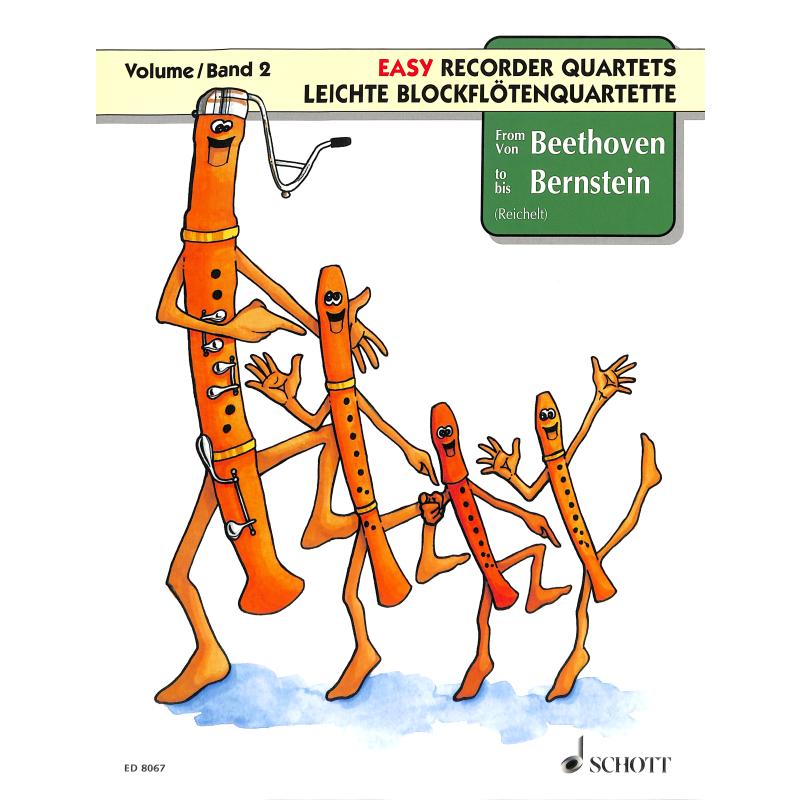 Leichte Blockflötenquartette - von Beethoven bis Bernstein