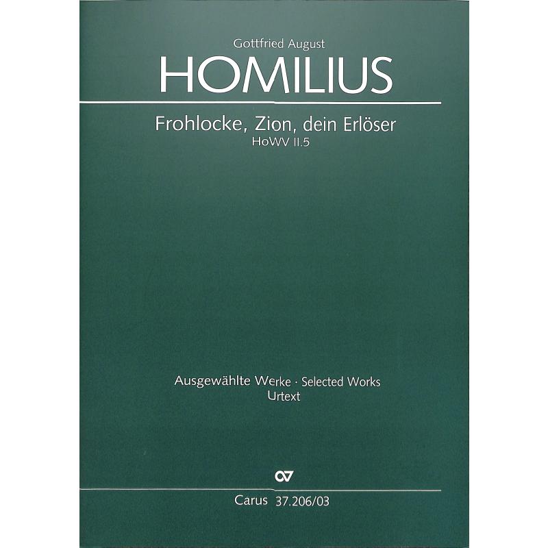Frohlocke Zion dein Erlöser HOWV 2.5