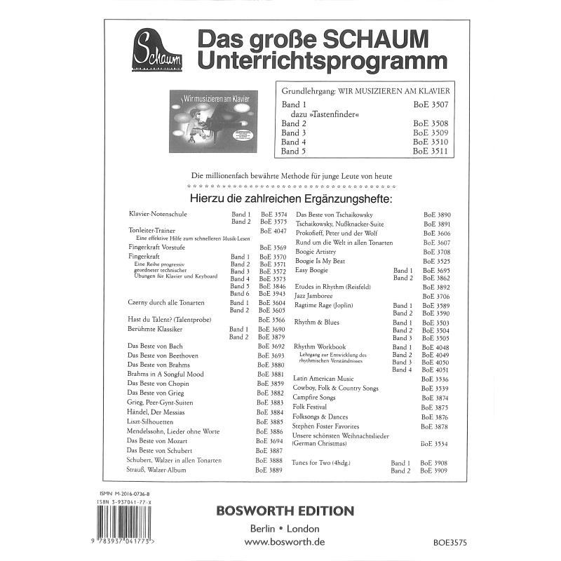 Klavier Notenschule 2