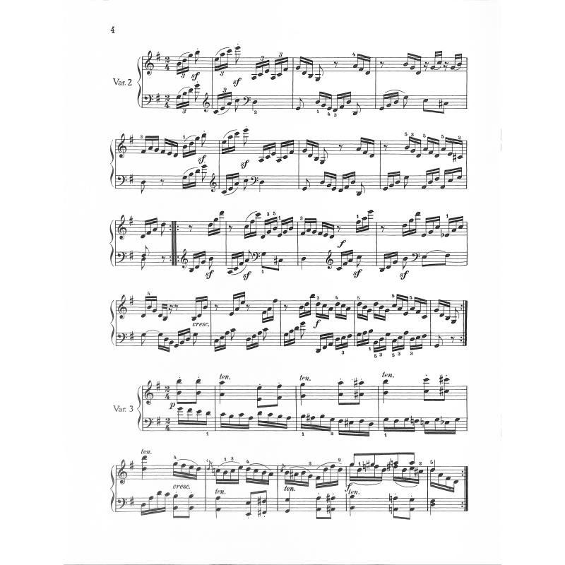 6 leichte Variationen G-Dur | 6 leichte Variationen über ein