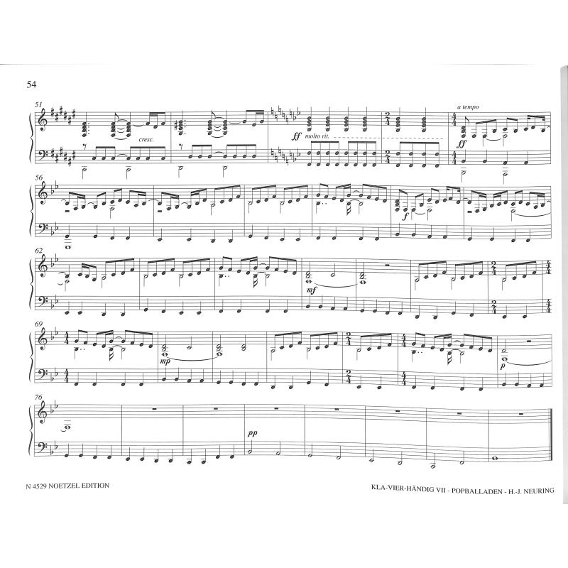 Klavierhändig 7 - Popballaden