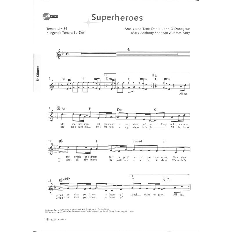 Easy charts play along 6