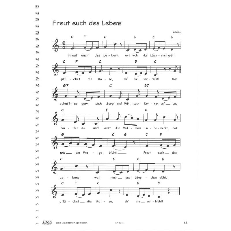 Lillis Blockflöten Spielbuch