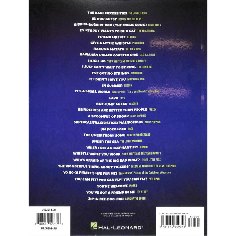 Disney fun songs