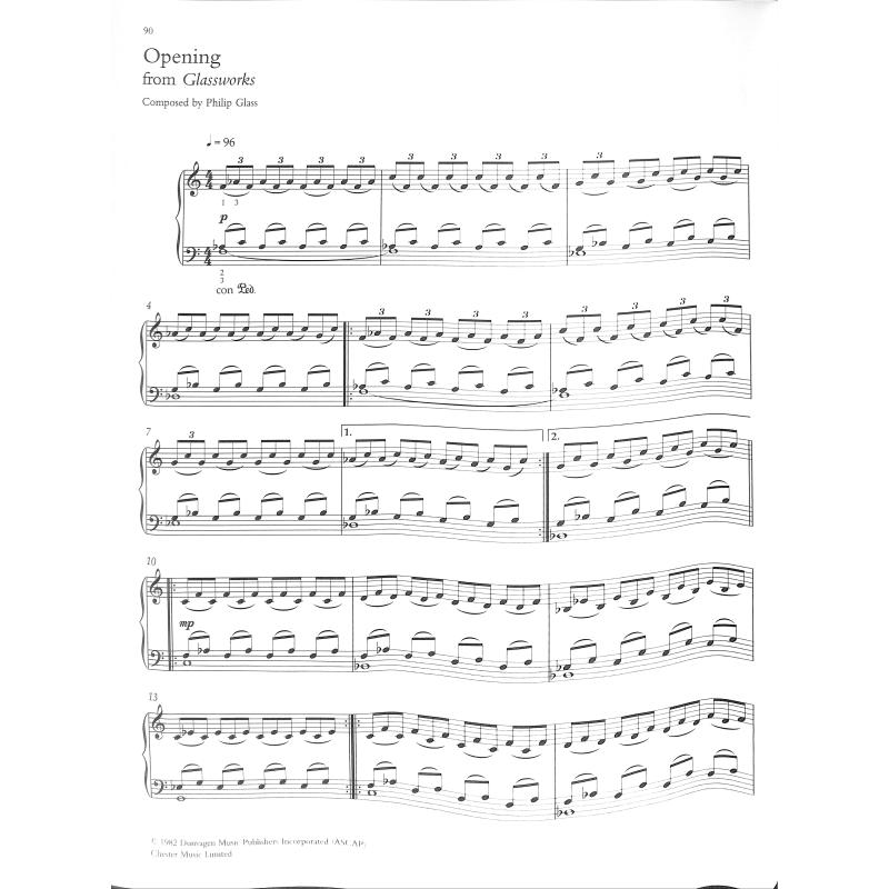 Contemporary piano anthology