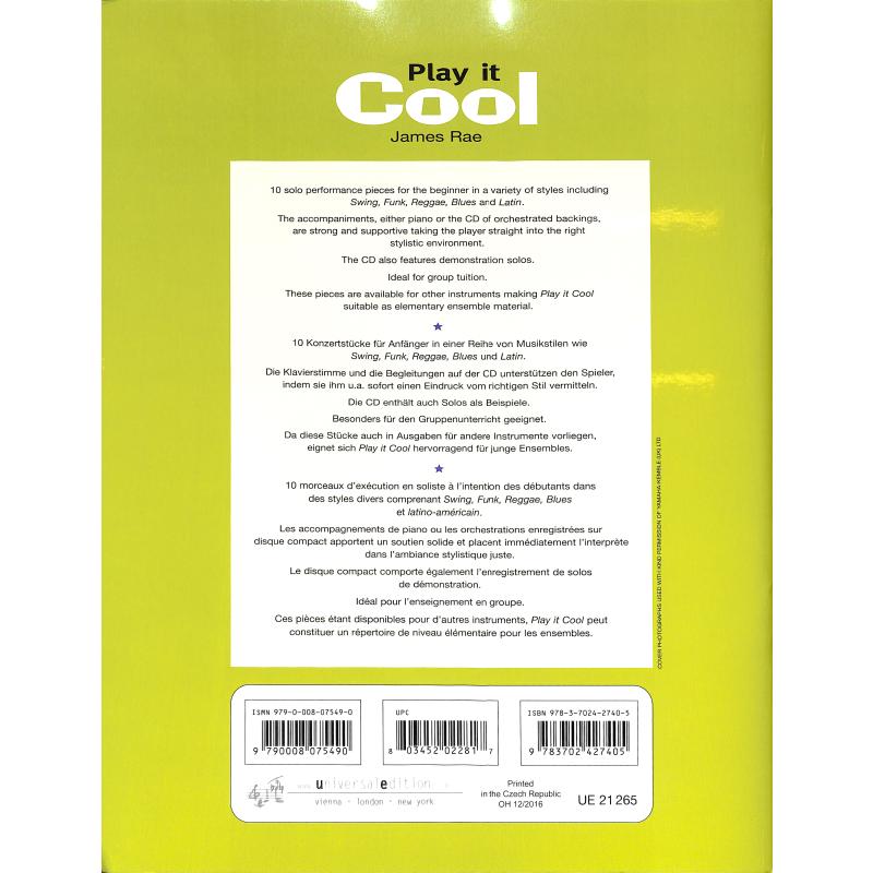 Play it cool - 10 easy pieces