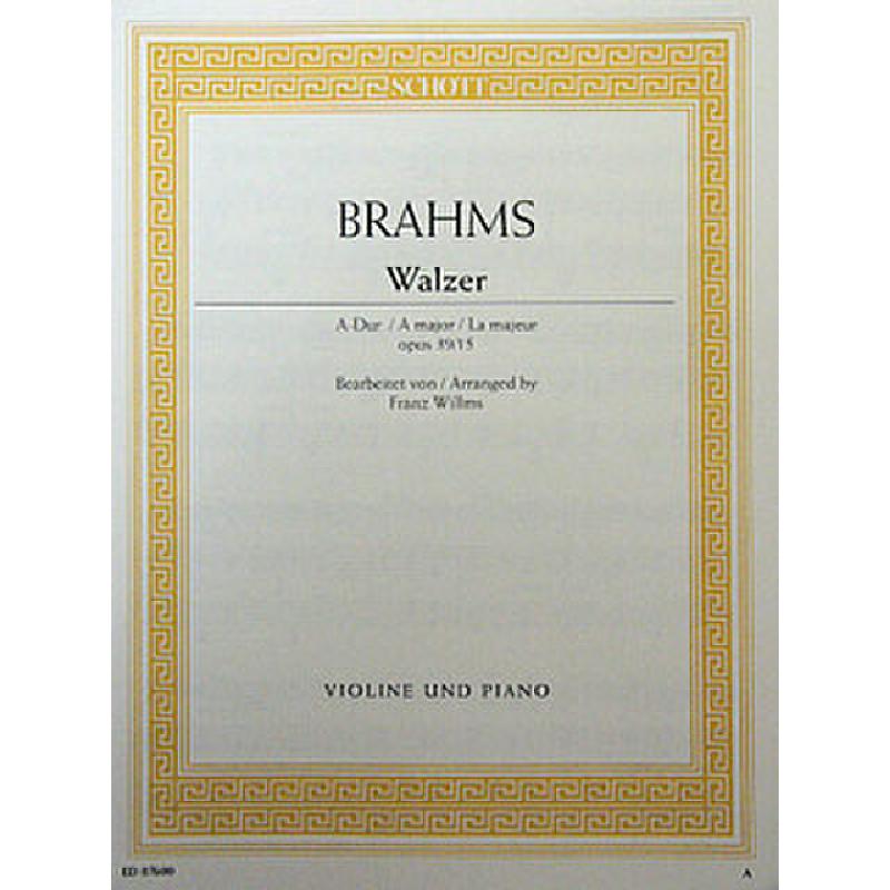 Walzer A-Dur op 39/15