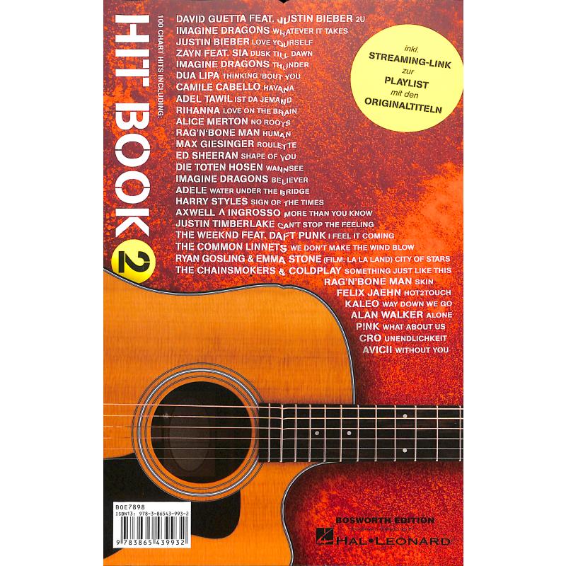 Hit book 2 | 100 Charthits für Gitarre