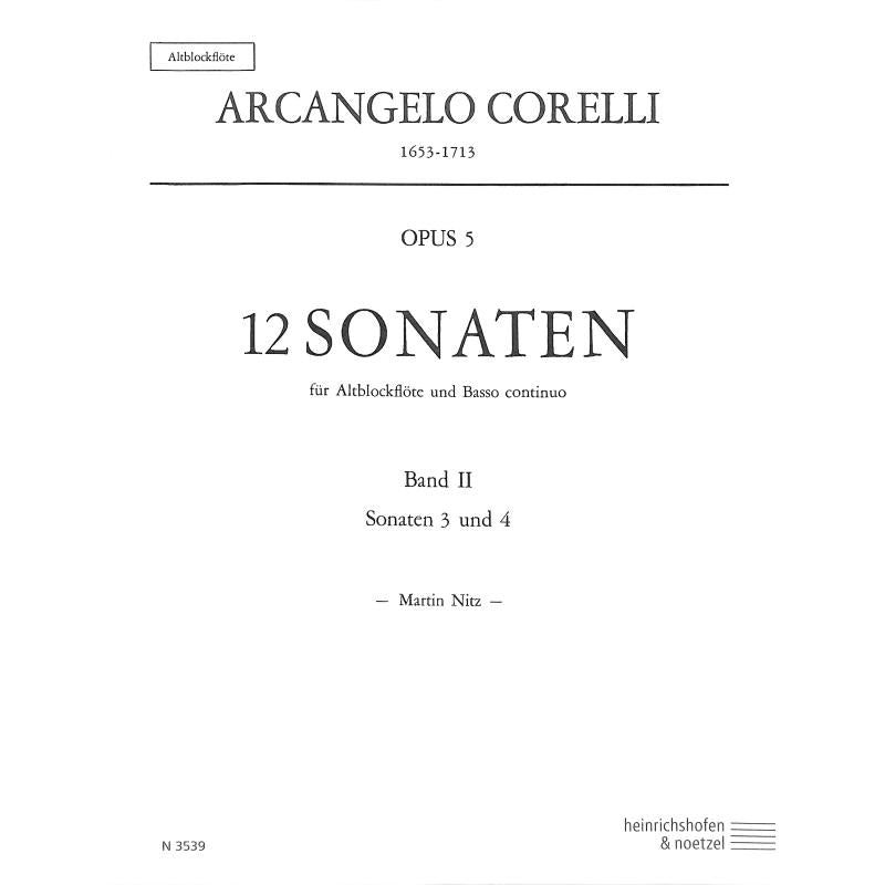 Sonaten op 5/3 + 5/4 Bd 2 | 12 Sonaten op 5/2