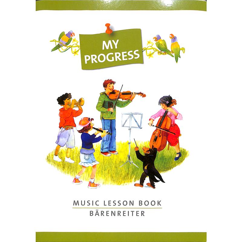 My progress - music lesson book