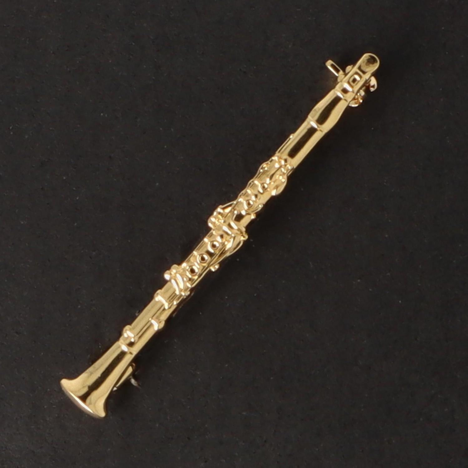 Anstecker KLARINETTE Gold