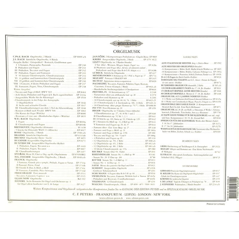 Orgelwerke 2 - Präludium D WQ 70/7 Fuge D Fantasie und fuge