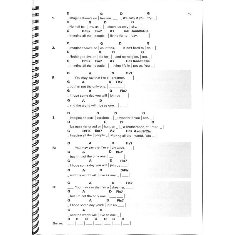 Acoustic pop guitar songbook 1 - strumming + picking