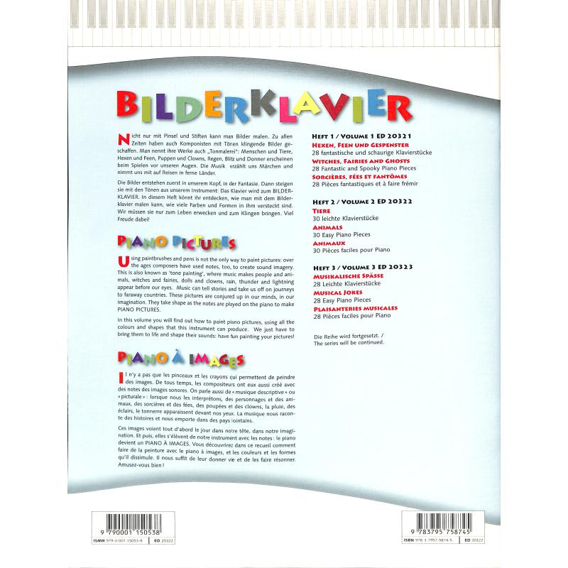 Tiere - 30 leichte Klavierstücke