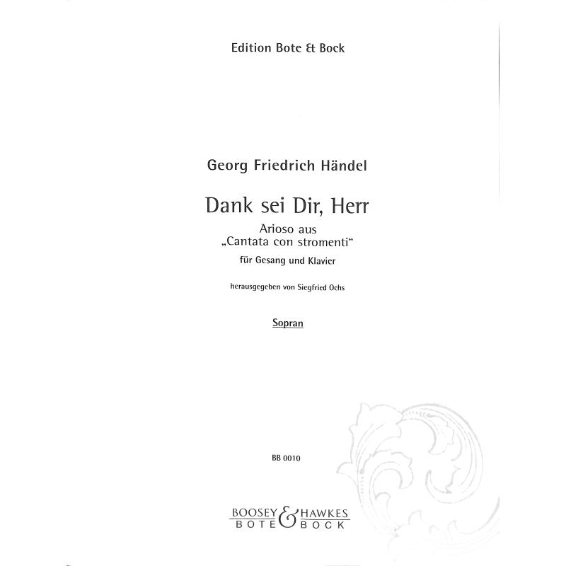 Dank sei dir Herr - Arioso