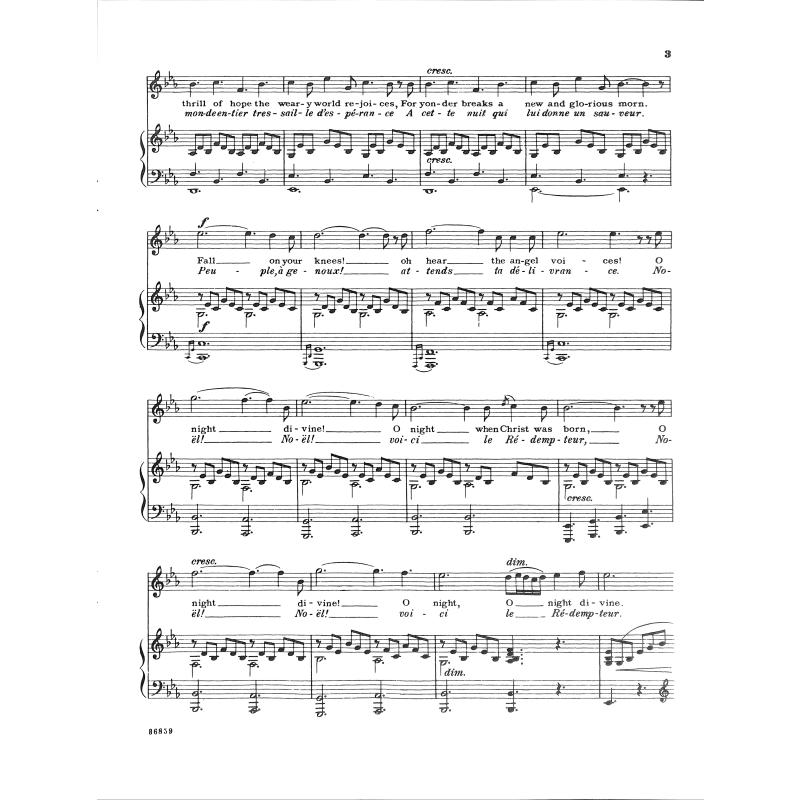 Cantique de noel - o holy night Es-Dur