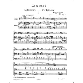 Concerto E-Dur op 8/1 RV 269 PV 241 F 1/22 T 76 (La primaver
