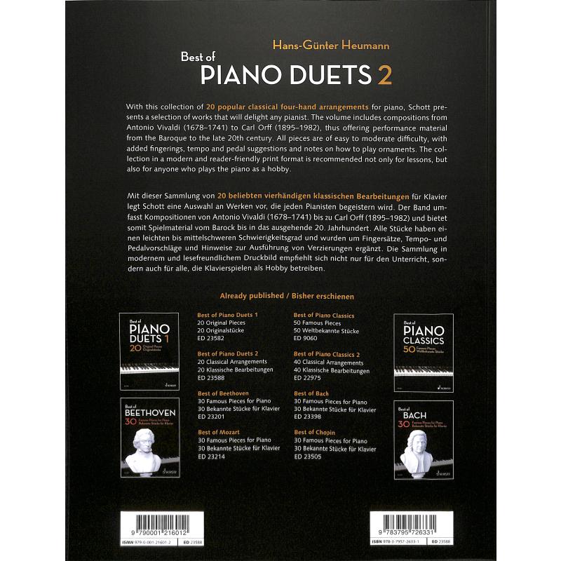 Best of piano duets 2