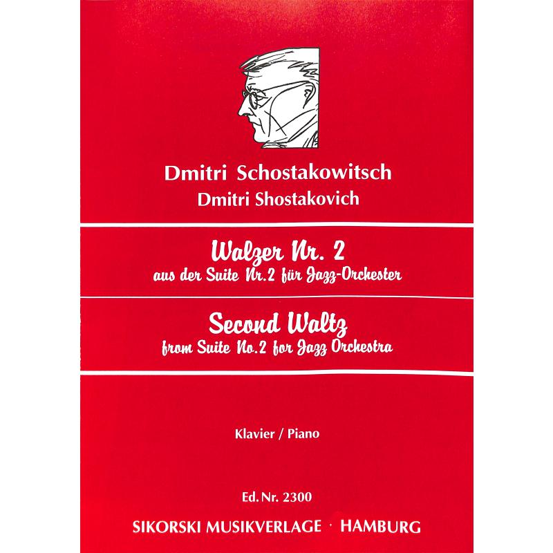 Second Waltz (Walzer 2) aus Suite 2 für Jazz Orchester