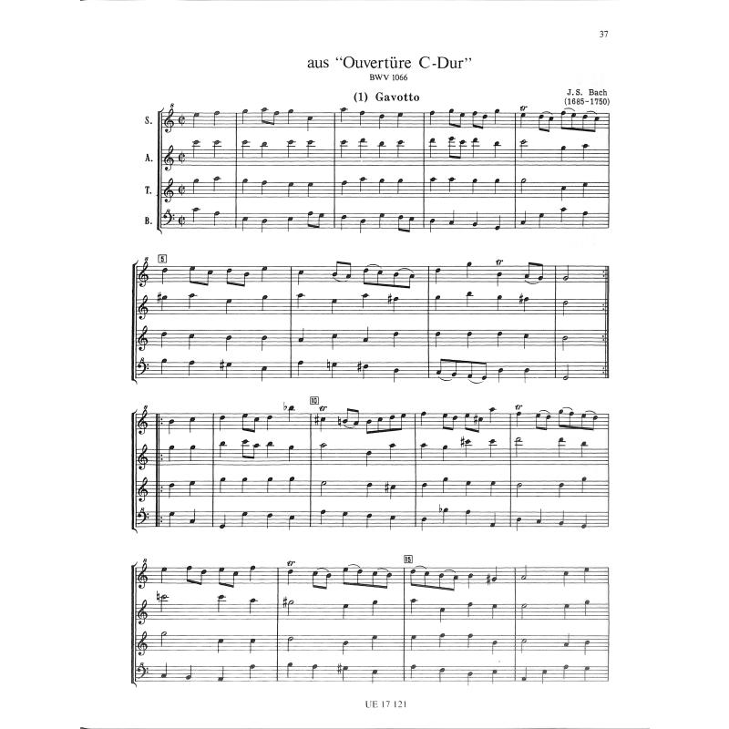 Blockflöten Quartette 4 - bekannte Stücke der Barockmusik