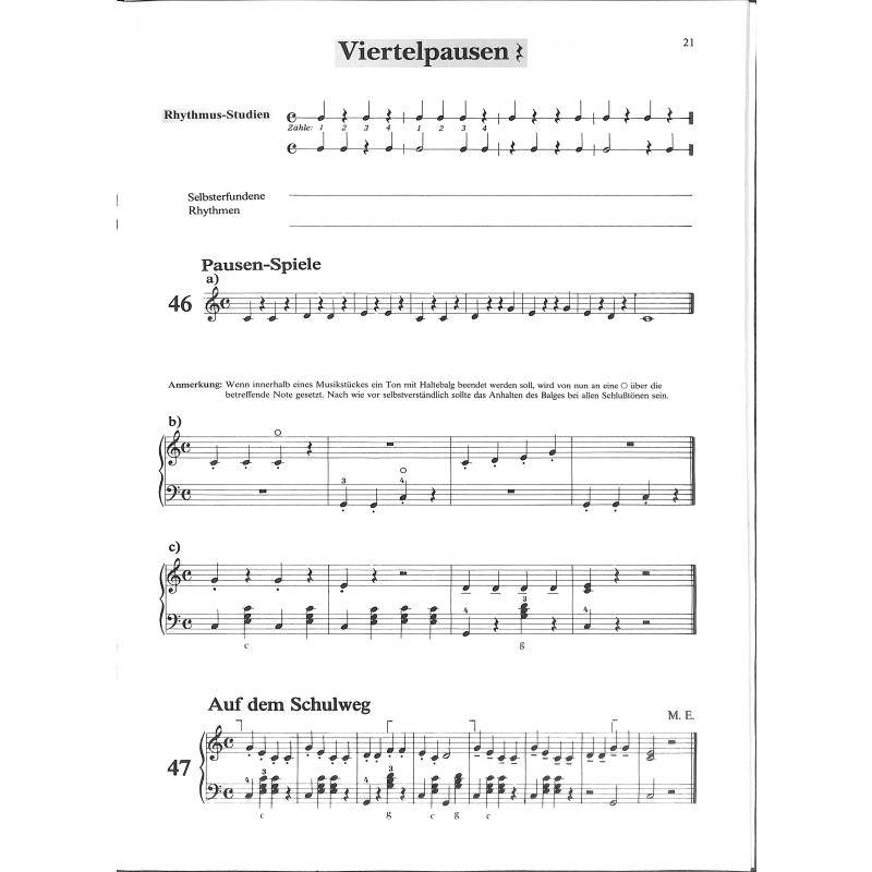 Akkordeon Schulwerk 1 a