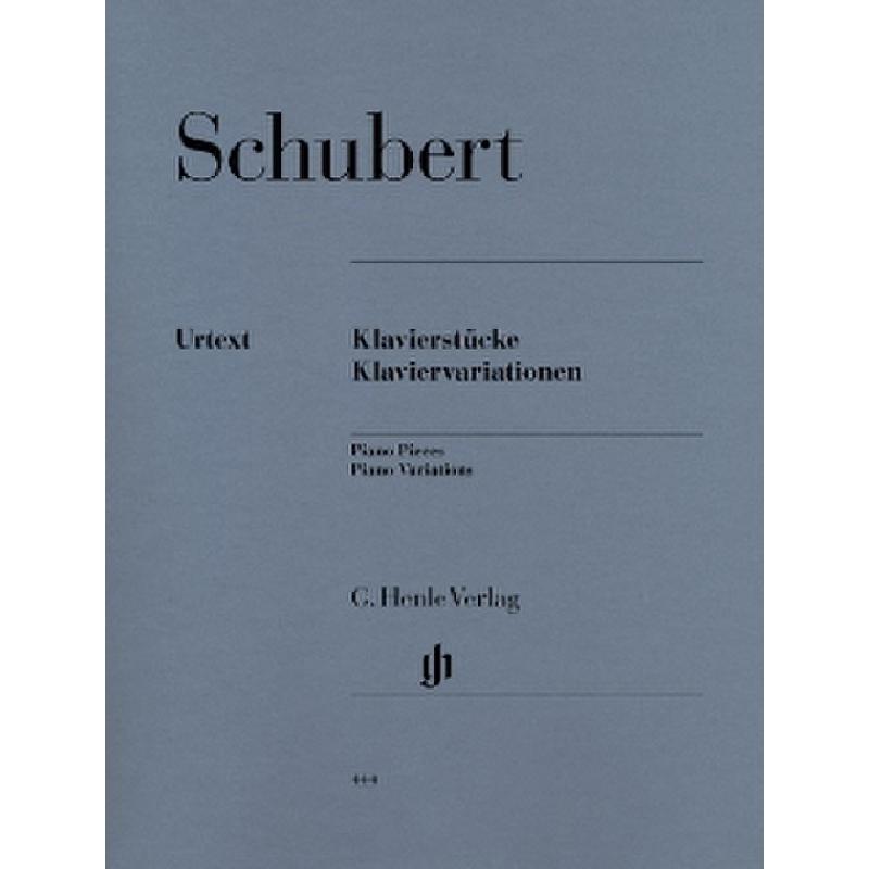 Klavierstücke - Klaviervariationen