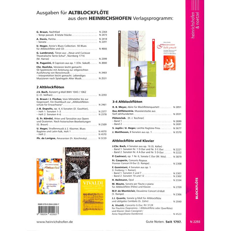 Konzert g-moll BWV 1043/1062