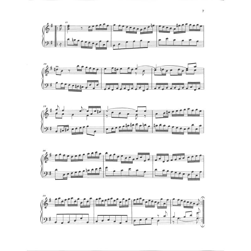 Französische Suite 5 G-Dur BWV 816