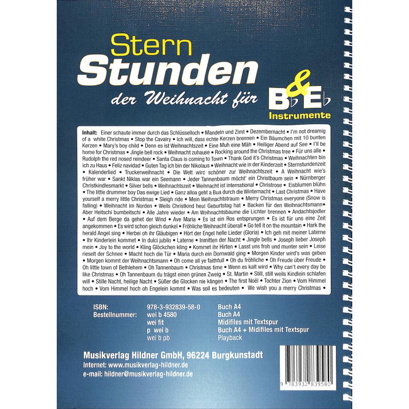 Sternstunden der Weihnacht für B + Es Instrumente