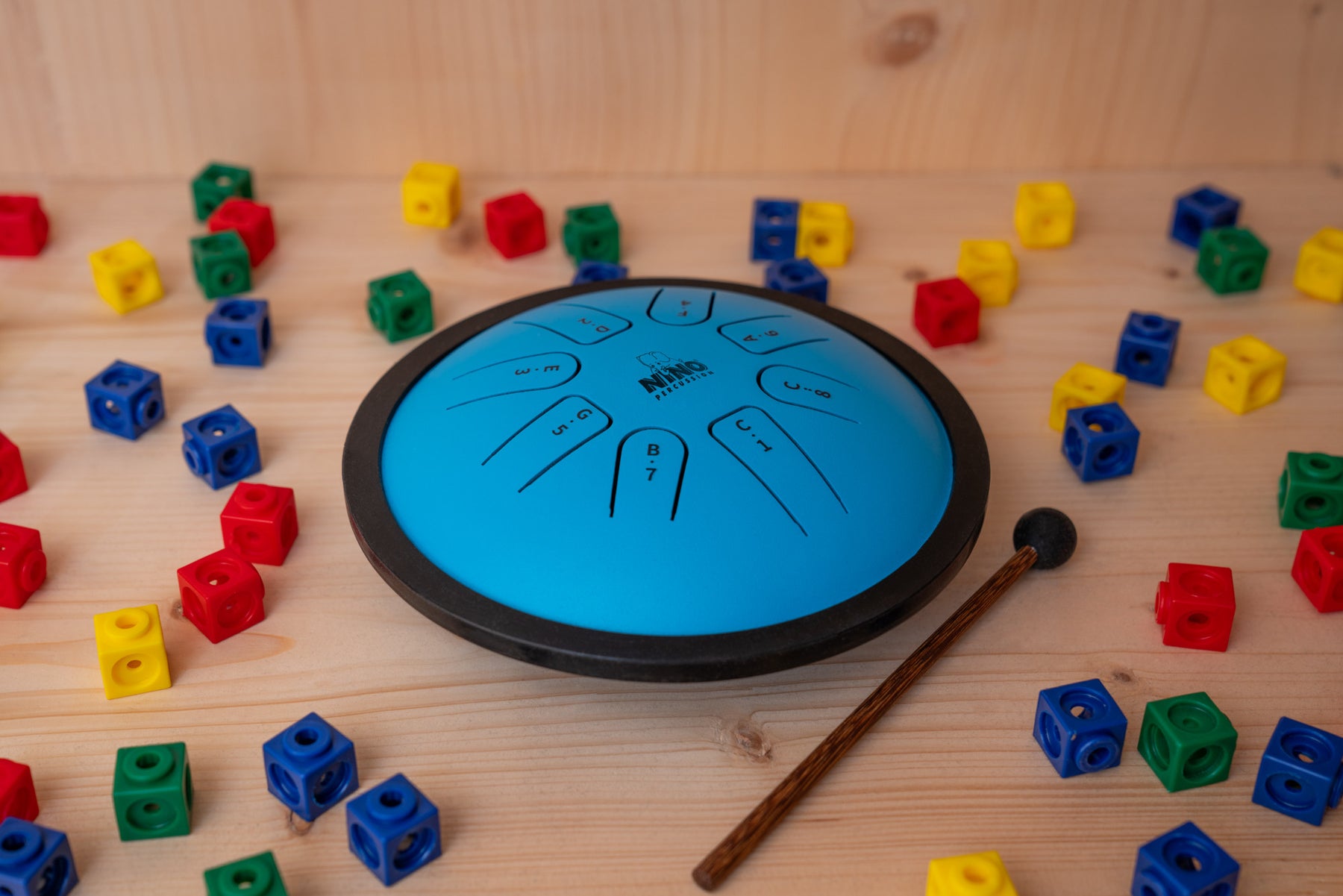 Small Steel Tongue Drum Blue