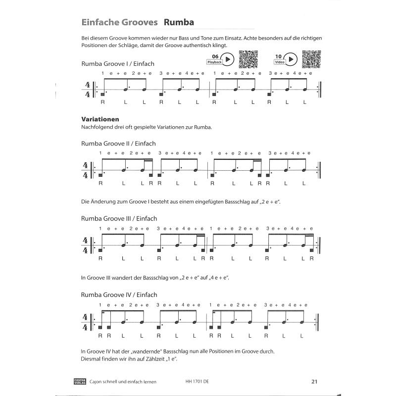 Cajon schnell und einfach lernen