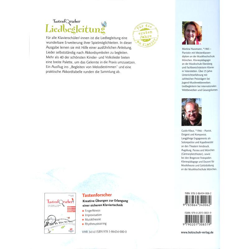 Tastenforscher Liedbegleitung